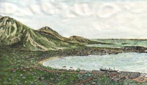 Rabaul New Guinea, 1939 - drawing © Graham Marriott Rabaul New Guinea, 1939 - drawing © Graham Marriott